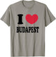I Love Budapest T-Shirt - T-Shirt | Sand