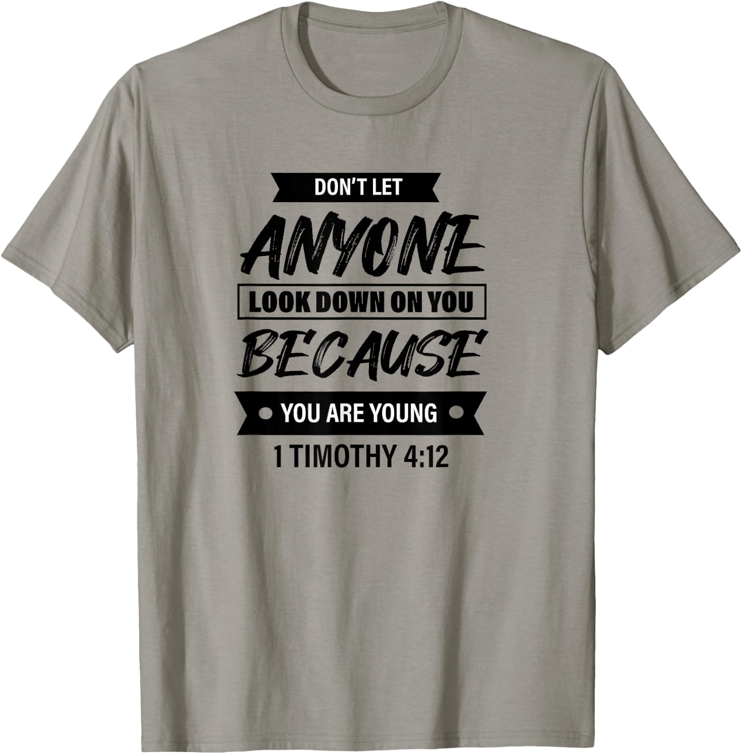 1 Timothy 4:12 - Bible Christian & Men T-Shirt - T-Shirt | Sand