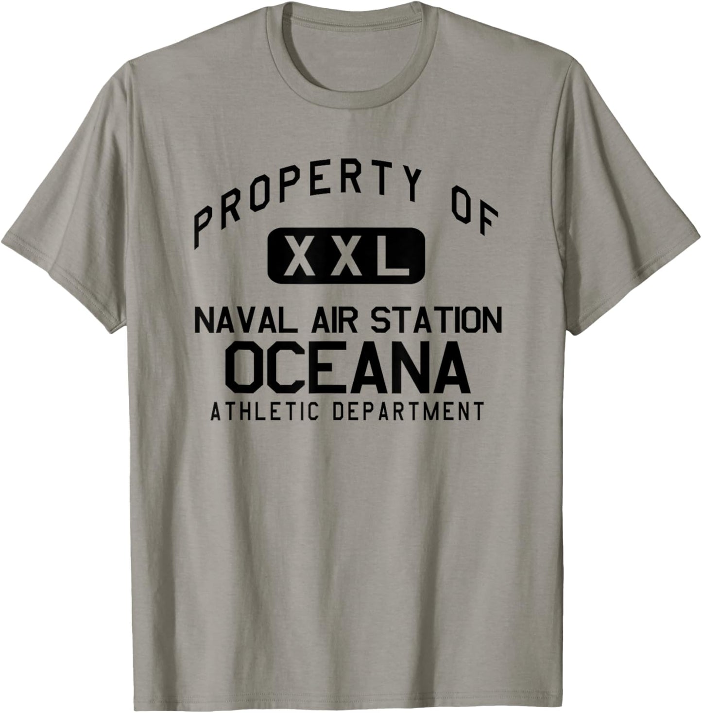 Property of Naval Air Station Oceana Athletic Department T-Shirt - T-Shirt | Sand