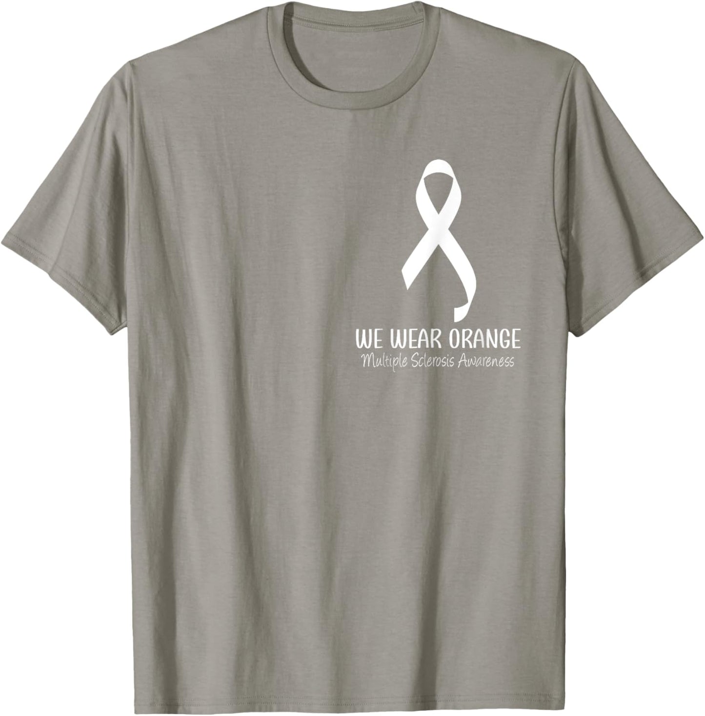 Heart I Wear Orange For Multiple Sclerosis Awareness Month T-Shirt - T-Shirt | Sand