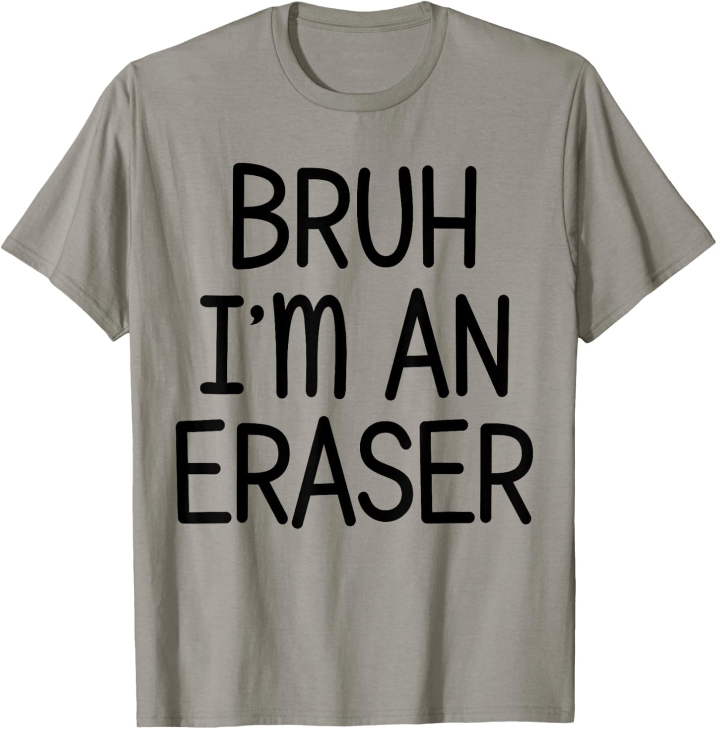 Pretend I'm An Eraser Funny Lazy Halloween Costume Party T-Shirt - T-Shirt | Sand