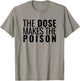 The Dose Makes The Poison | Toxicology, Toxicologist, PharmD T-Shirt - T-Shirt | Sand
