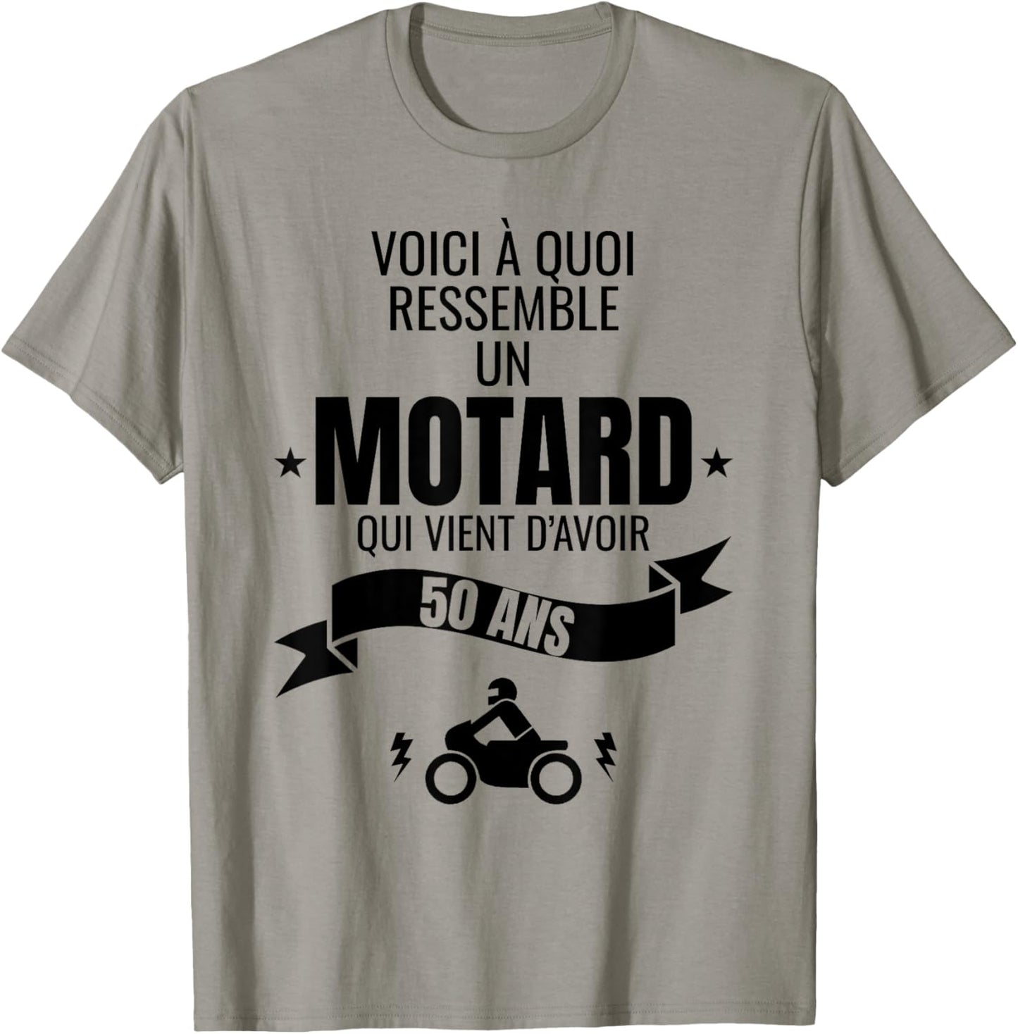 Gift for a biker humour man original 50 years T-Shirt - T-Shirt | Sand