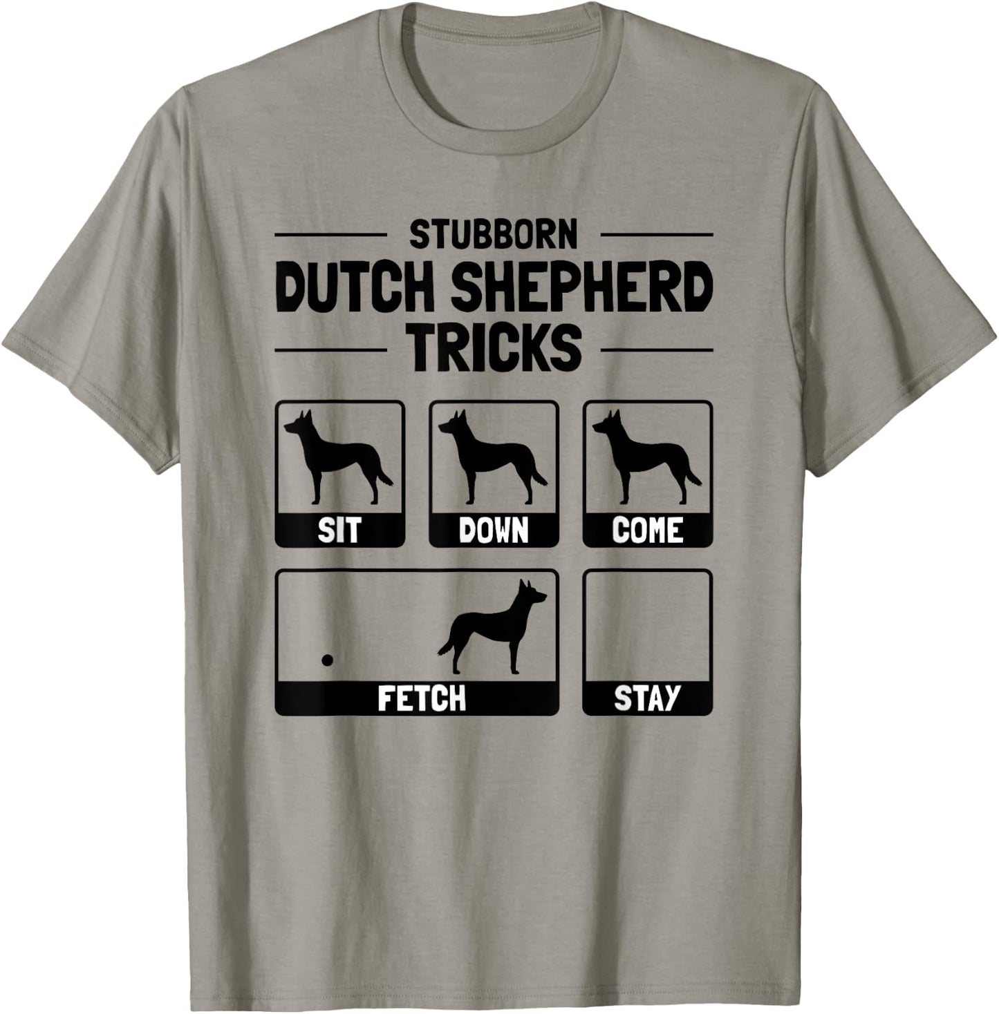 Hilarious Dutch Shepherd Dog Owner Meme Dog Training Women Girls Kids T-Shirt - T-Shirt | Sand