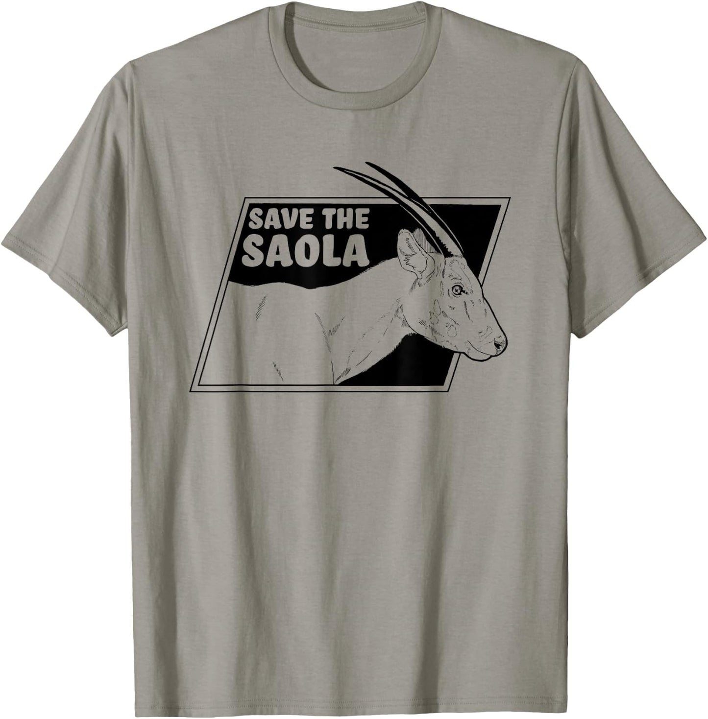 Save The Saola - Asian Unicorn T-Shirt - T-Shirt | Sand