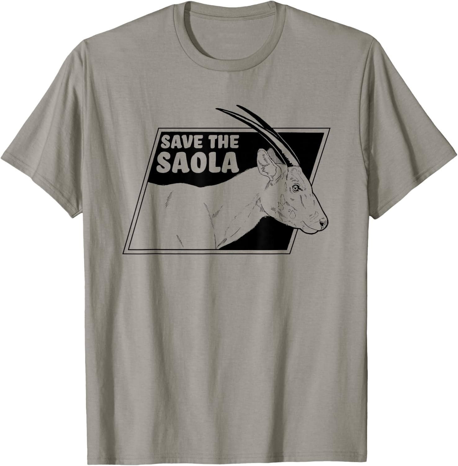 Save The Saola - Asian Unicorn T-Shirt - T-Shirt | Sand