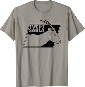Save The Saola - Asian Unicorn T-Shirt - T-Shirt | Sand