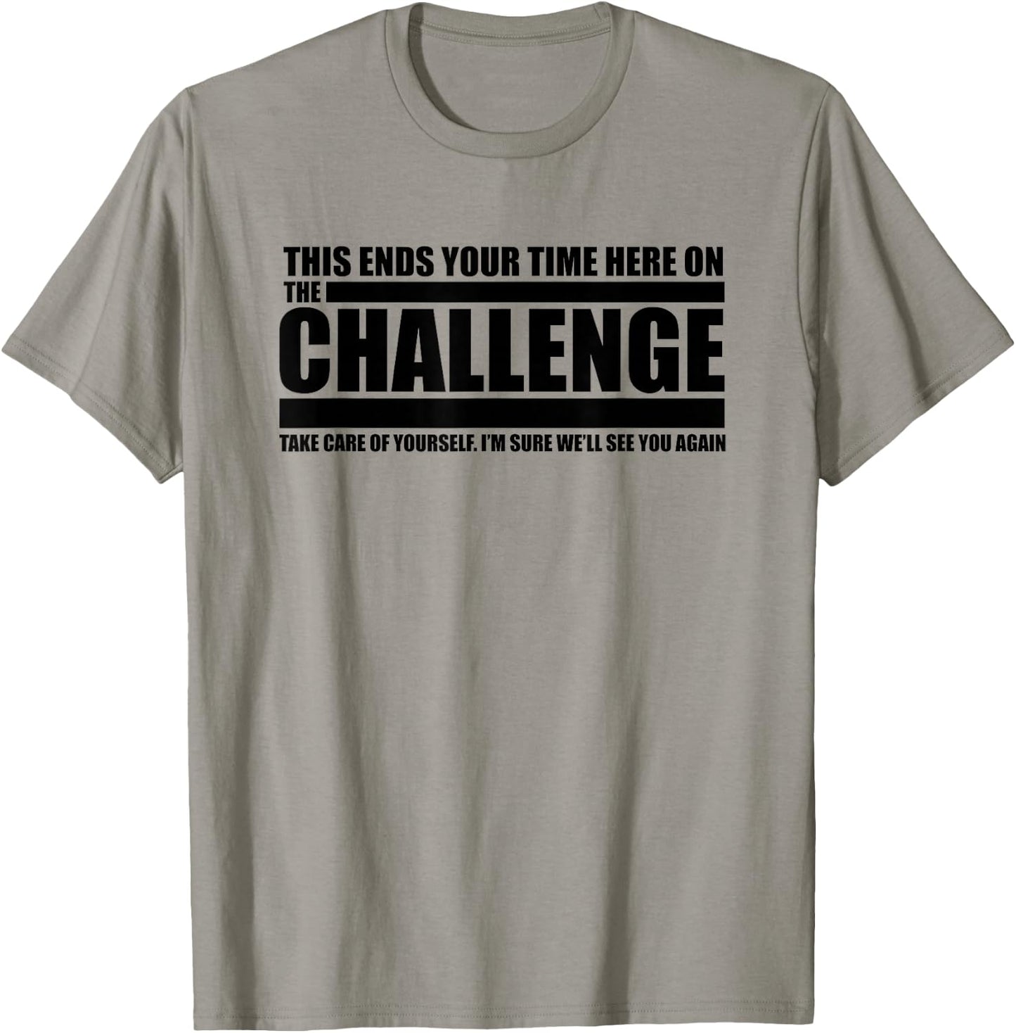 The "Take Care of Yourself" Challenge Quote T-Shirt - T-Shirt | Sand