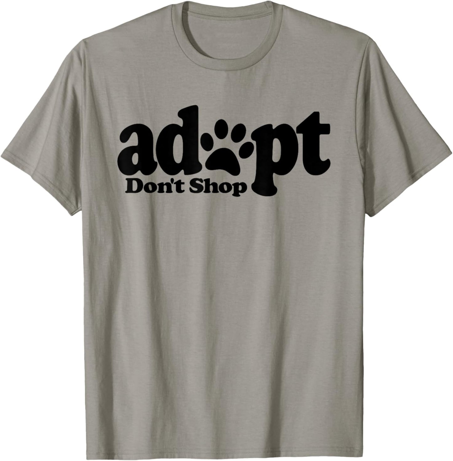Adopt Don't Shop Dog Cat Pet Lover Rescue Foster Shelter T-Shirt - T-Shirt | Sand