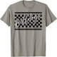 Bulldogs School Spirit Blue Bulldog Pride Checkered Print T-Shirt - T-Shirt | Sand