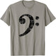 Bass Clef (Vintage Black) Bassist Bass Player T-Shirt - T-Shirt | Sand