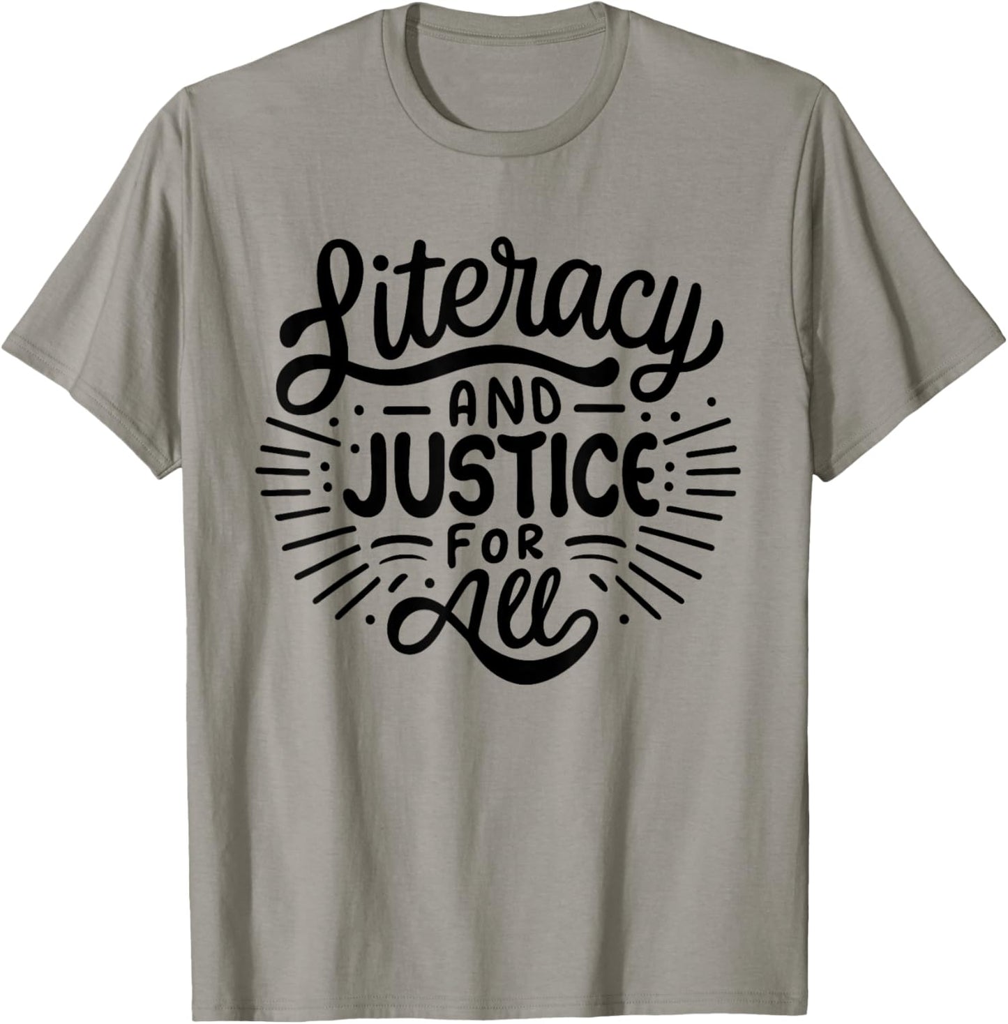 Literacy And Justice For All Stop Banning Books Book Lover T-Shirt - T-Shirt | Sand