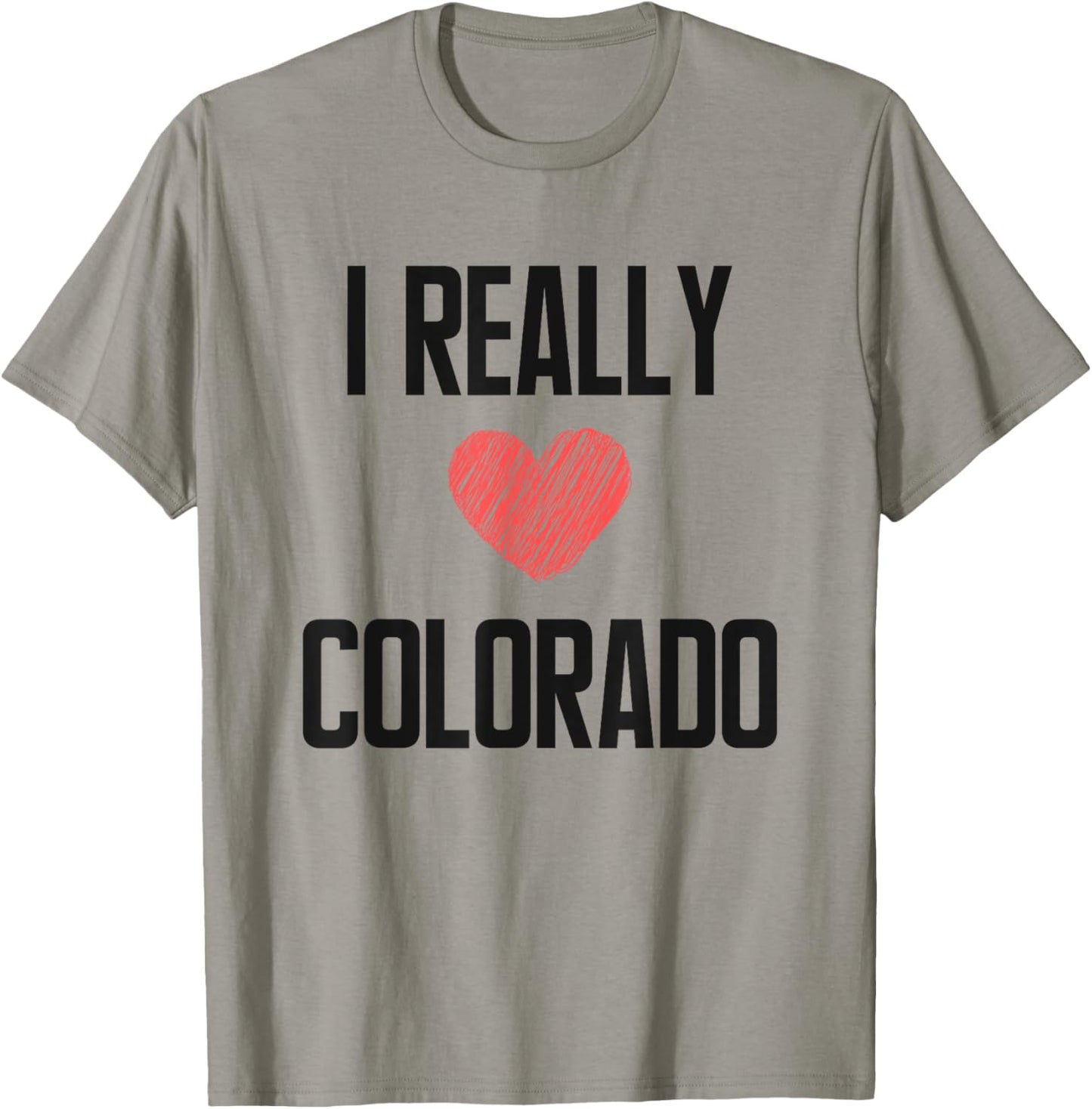 I Really Love Colorado Heart Retro Style Home State T-Shirt - T-Shirt | Sand