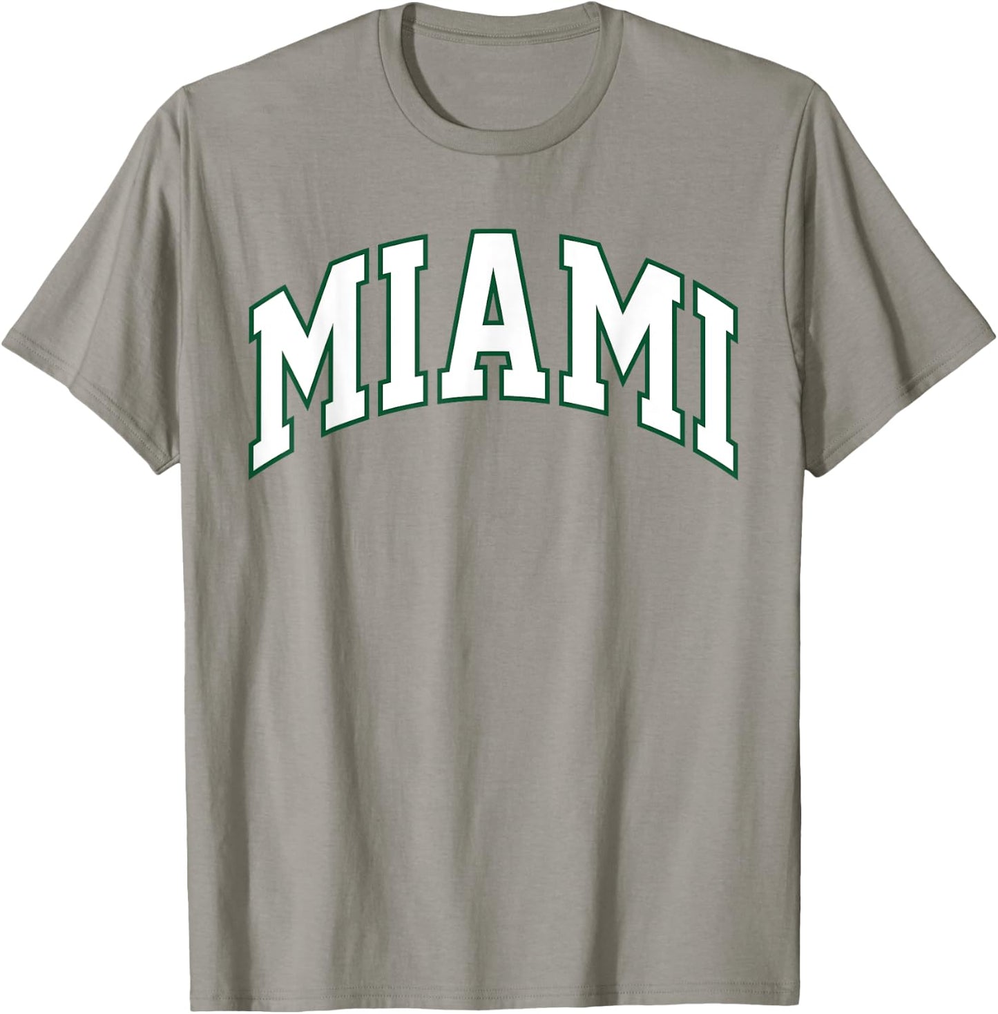 Retro Miami Men Miami Women Vintage Classic Orange Green FL T-Shirt - T-Shirt | Sand