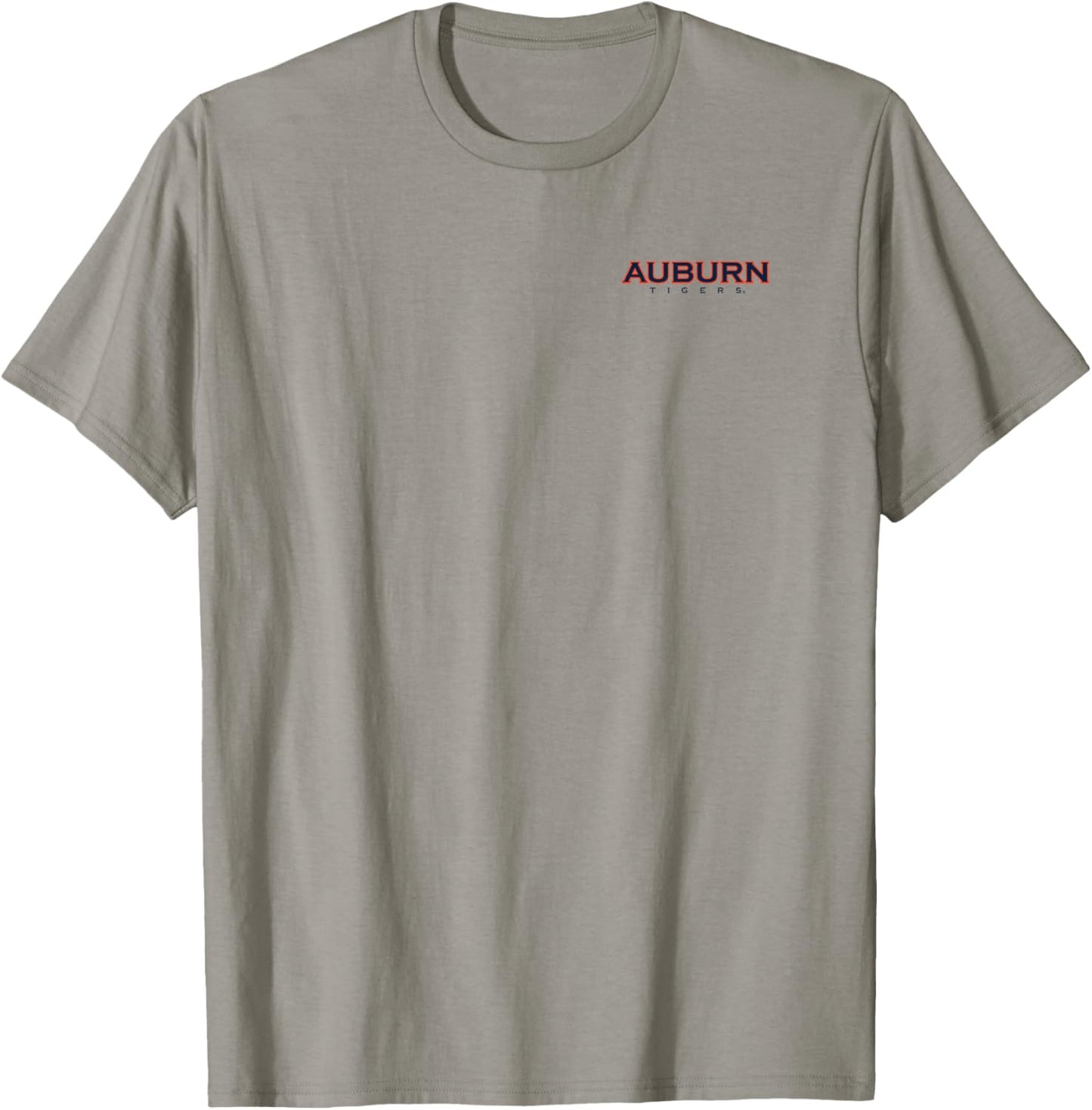 Auburn Tigers Football Helmet Front/Back White T-Shirt - T-Shirt | Sand