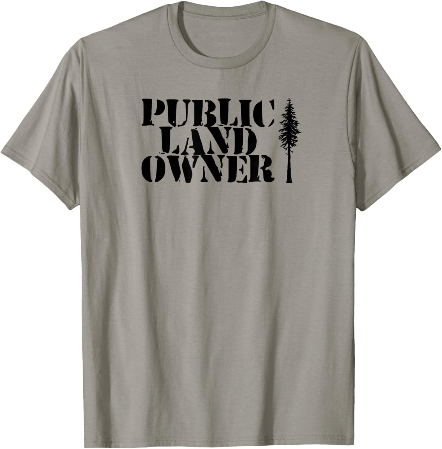Public Landowner Minimalist National Park Vintage Tree T-Shirt - T-Shirt | Sand