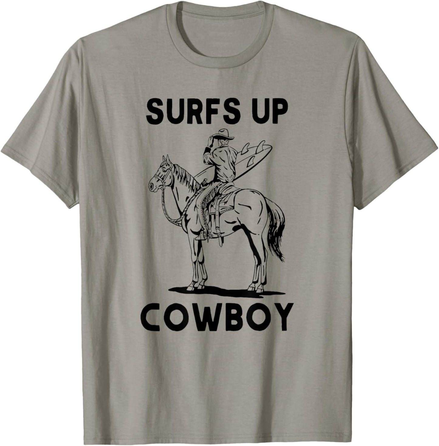 Surfs Up Cowboy, Coastal Cowgirl T-Shirt - T-Shirt | Sand