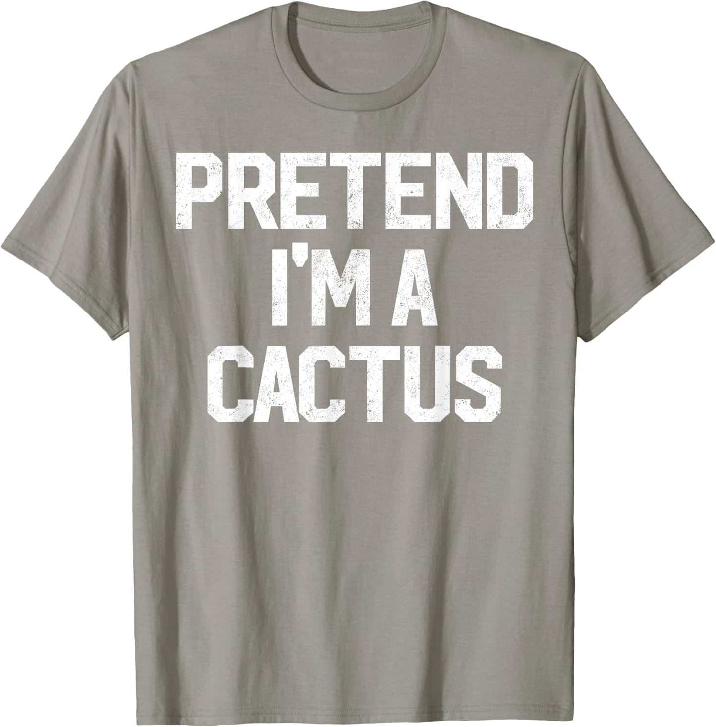 Easy Pretend I'm Cactus Costume Gift Halloween Funny Florist T-Shirt - T-Shirt | Sand