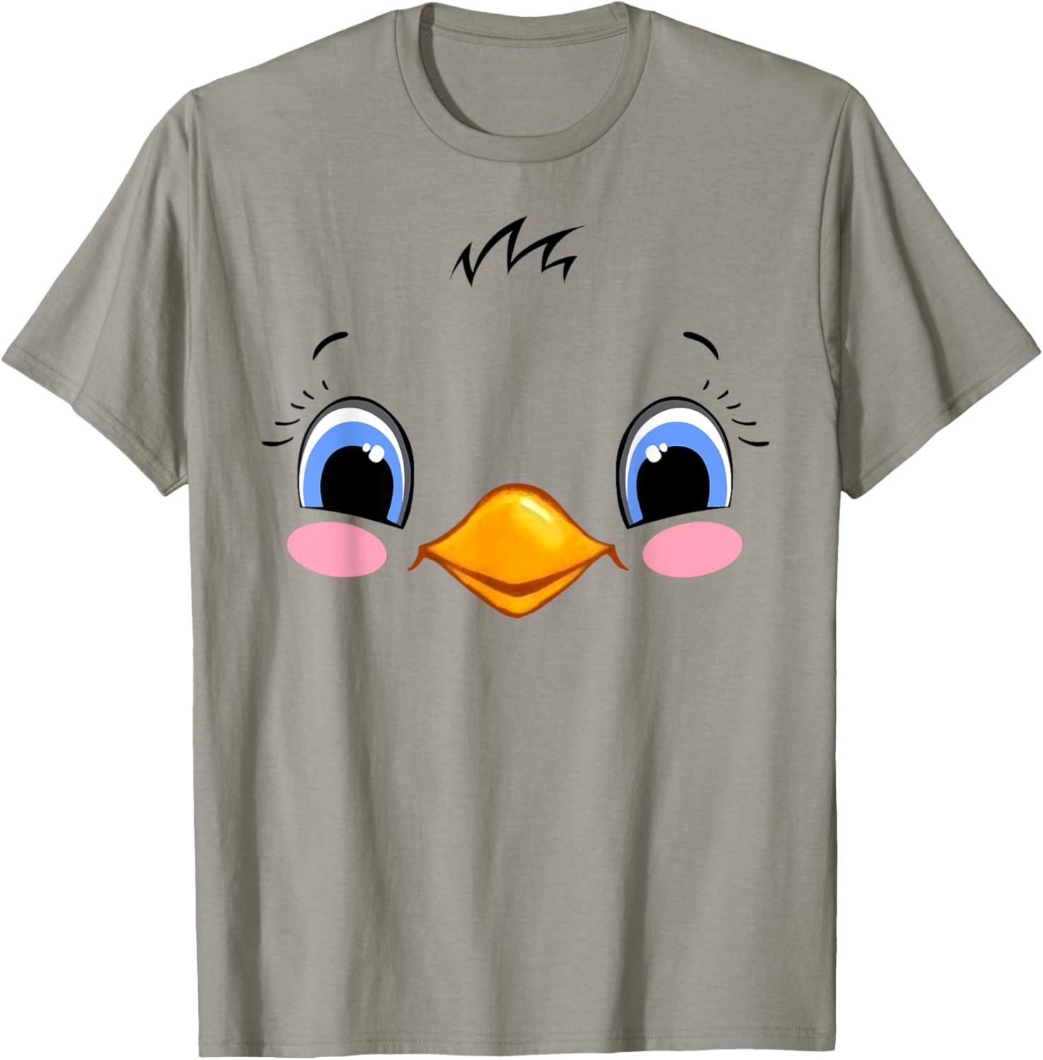 Chicken Costume Cute Rubber Chicken Face Halloween Men Women T-Shirt - T-Shirt | Sand