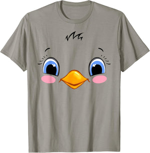 Chicken Costume Cute Rubber Chicken Face Halloween Men Women T-Shirt - T-Shirt | Sand