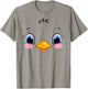Chicken Costume Cute Rubber Chicken Face Halloween Men Women T-Shirt - T-Shirt | Sand