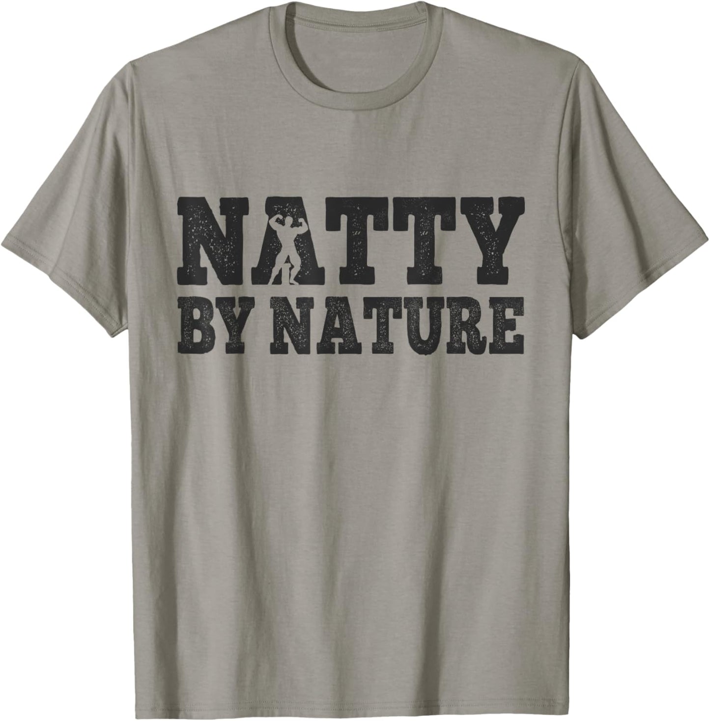 Natty by Nature Natural Bodybuilding Mucle Dad T-Shirt - T-Shirt | Sand