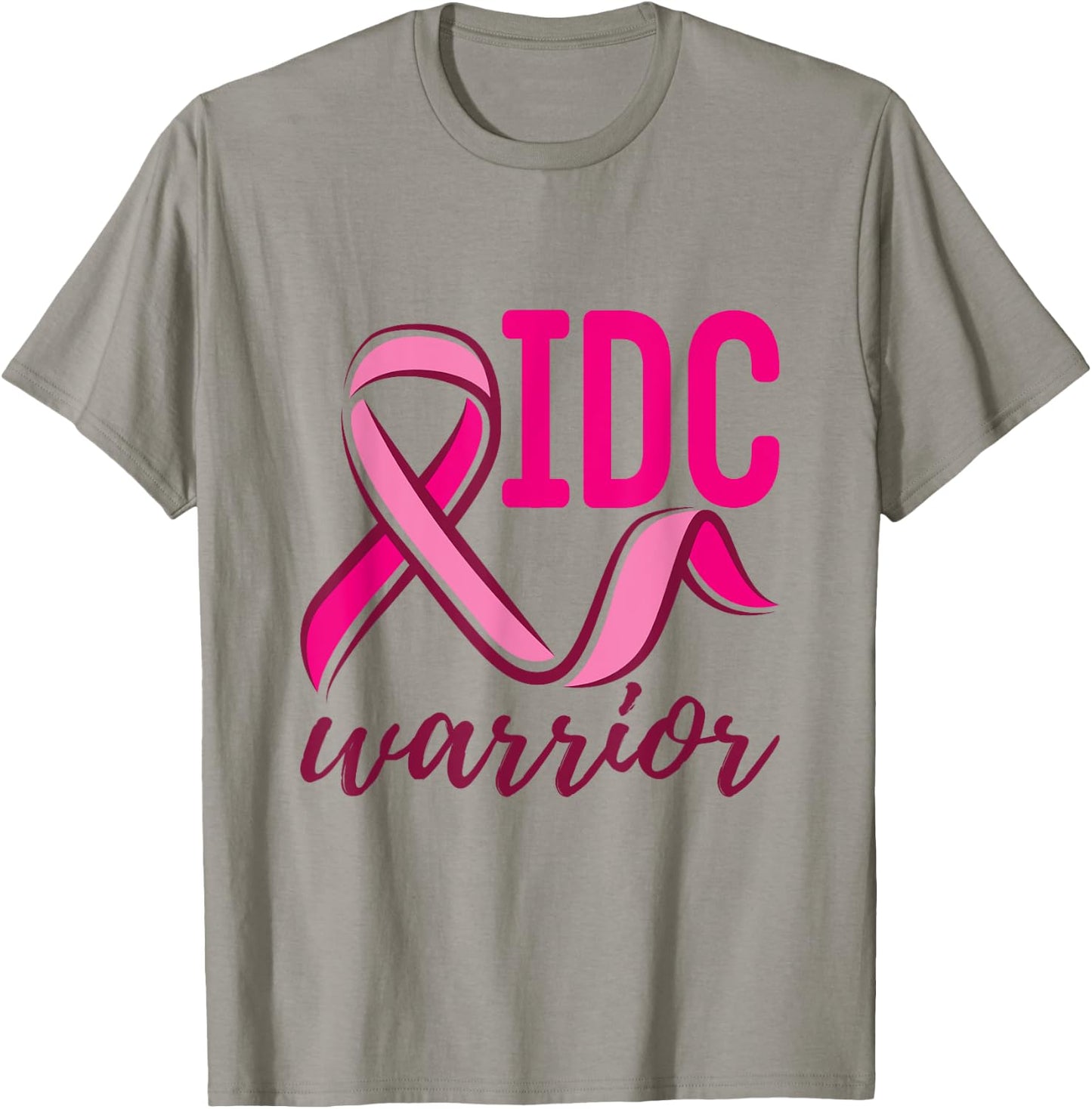 Invasive Ductal Carcinoma Breast Cancer IDC Warrior T-Shirt - T-Shirt | Sand