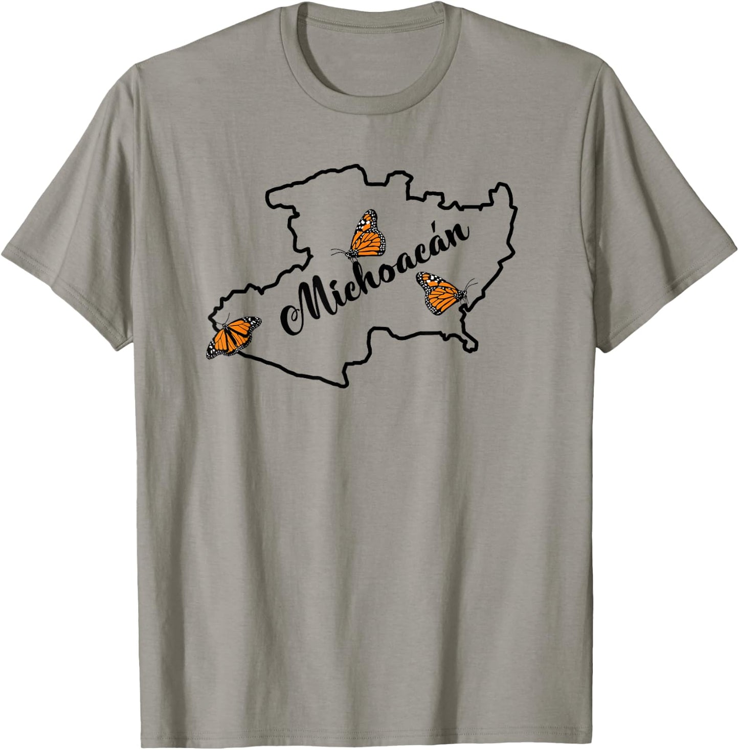 Michoacan, Mariposa Monarca T-Shirt - T-Shirt | Sand