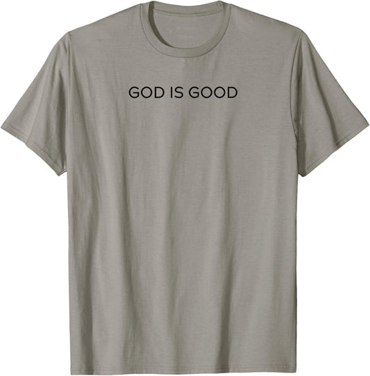 God is good Trendy Christian Saying Minimal T-Shirt - T-Shirt | Sand