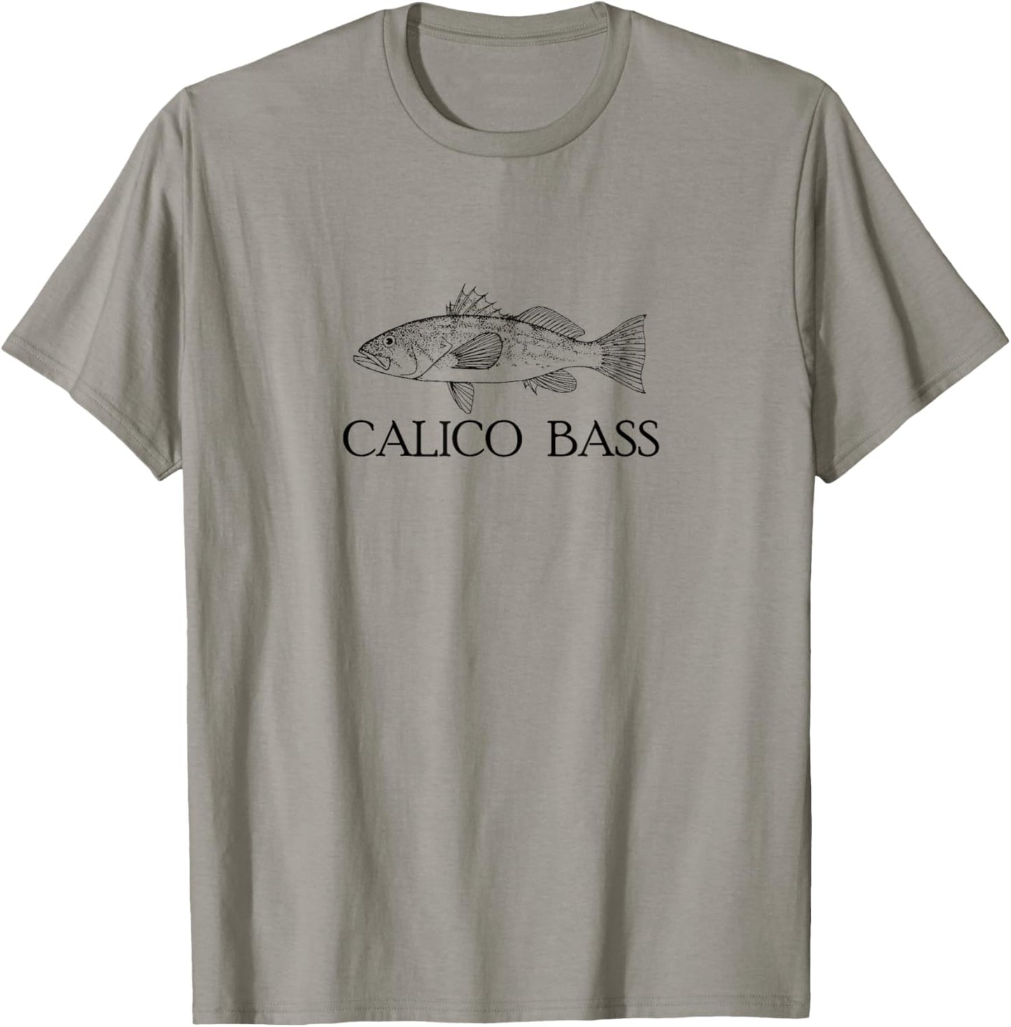 Calico Bass Design T-Shirt - T-Shirt | Sand