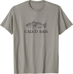 Calico Bass Design T-Shirt - T-Shirt | Sand
