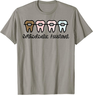 Orthodontic Assistant Braces Orthodontist Assistant T-Shirt - T-Shirt | Sand