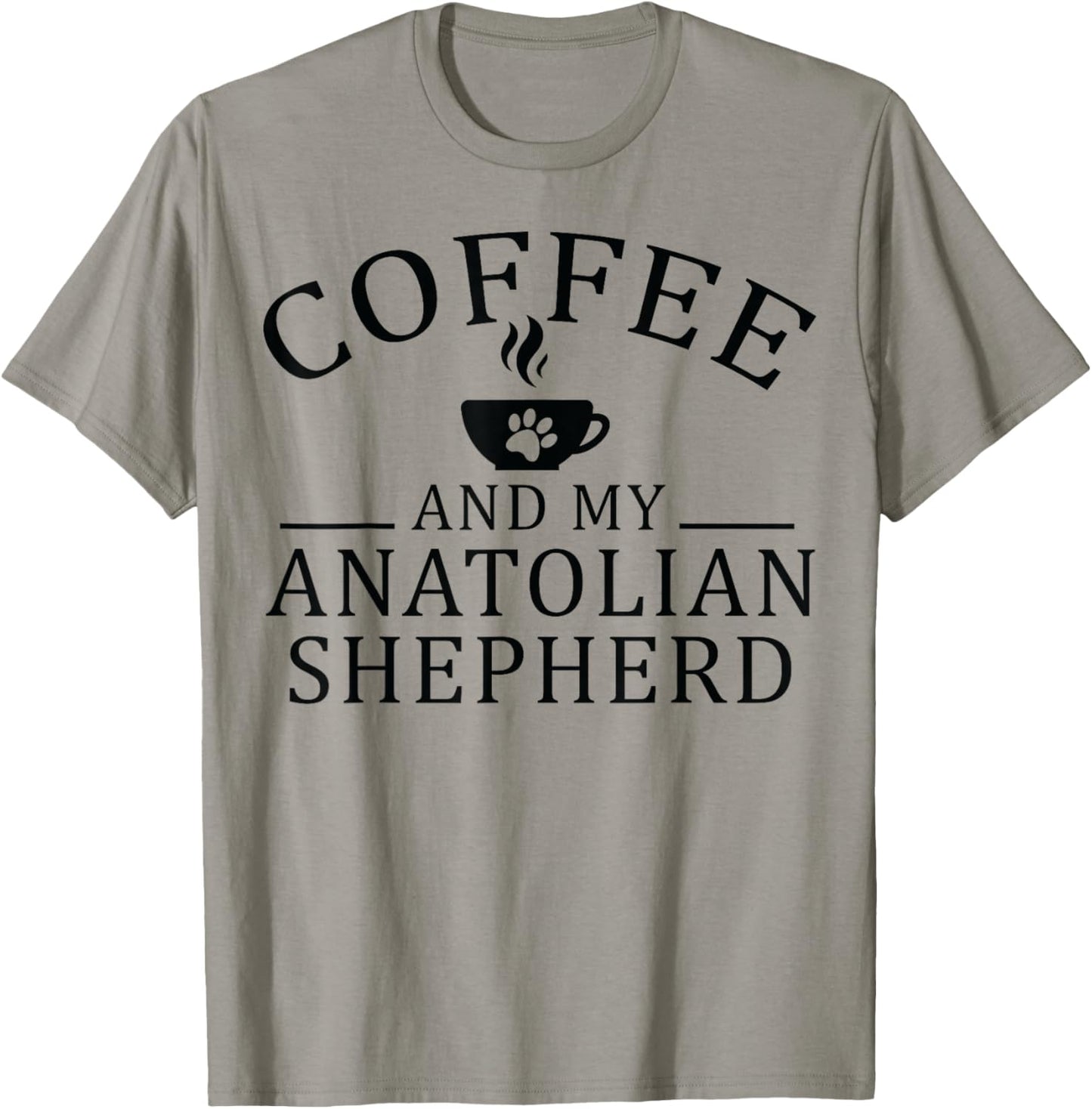 Anatolian Shepherd Dog And Coffee T-Shirt - T-Shirt | Sand