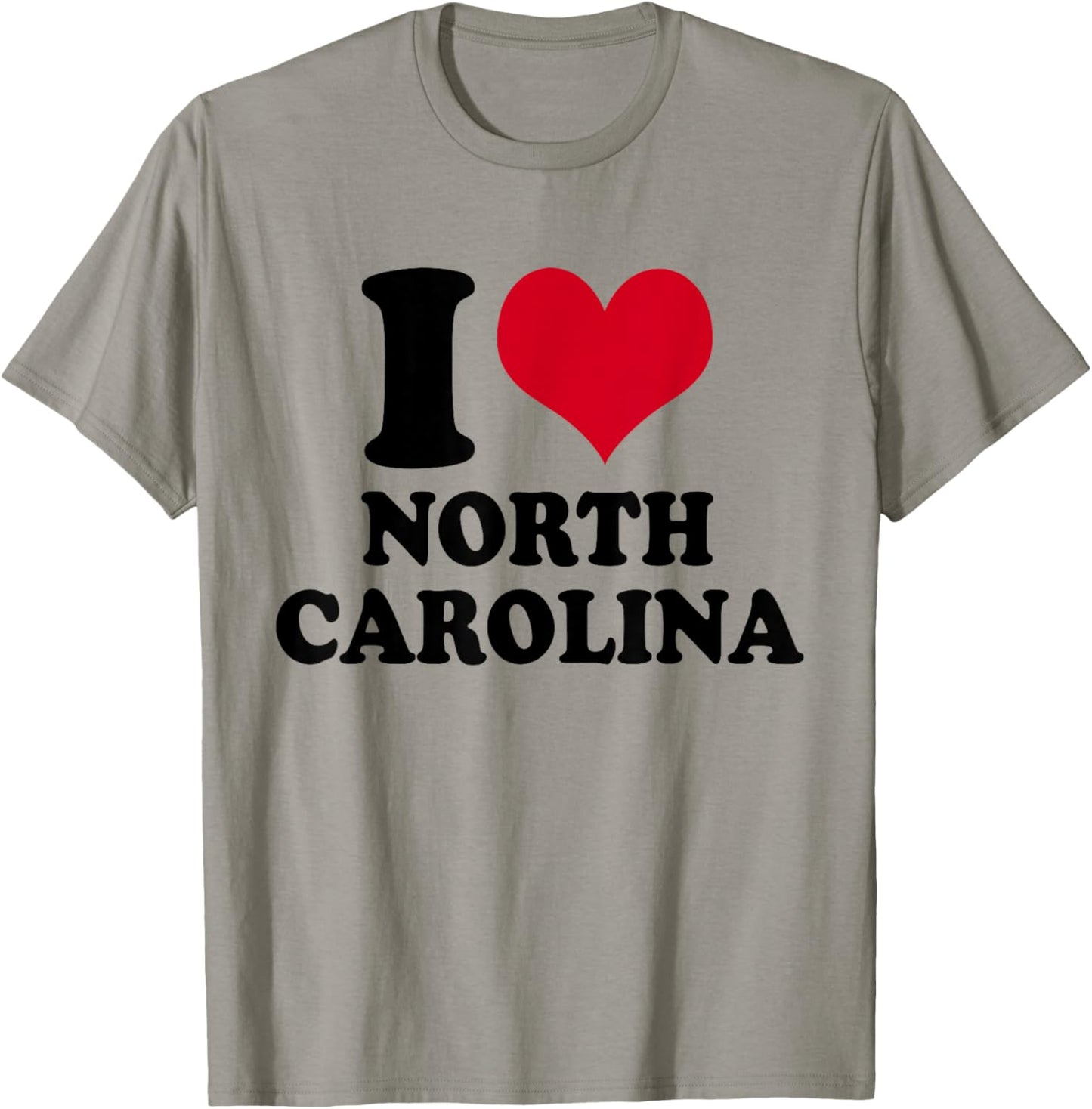I Love North Carolina NC T-Shirt - T-Shirt | Sand
