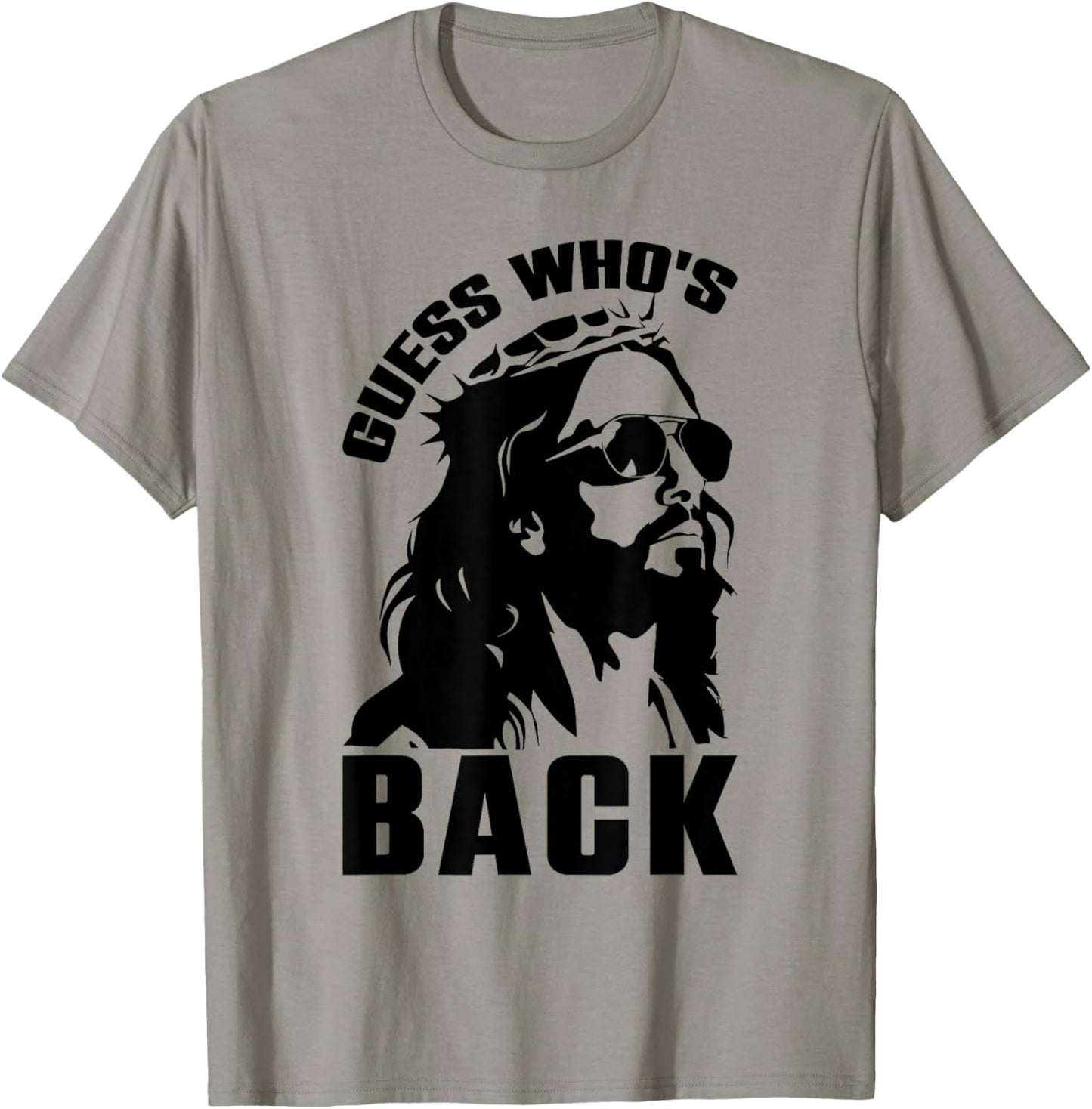 Guess Whos Back Easter Day Jesus Christian Faith Men Women T-Shirt - T-Shirt | Sand