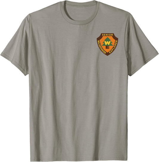 Disney Pixar Up Senior Wilderness Explorer Badge Logo T-Shirt - T-Shirt | Sand