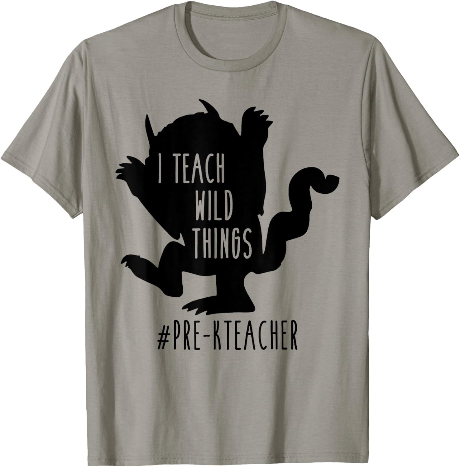 I Teach Wild Things Pre-K Teacher Men Women T-Shirt - T-Shirt | Sand