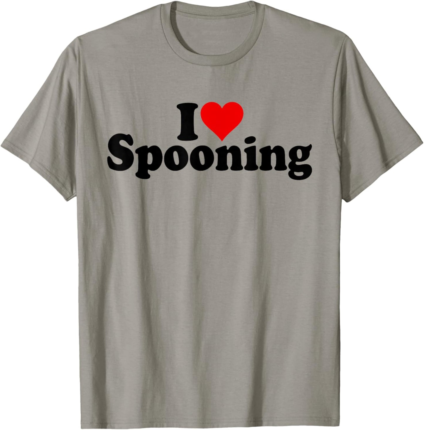 I Love Heart Spooning T-Shirt - T-Shirt | Sand