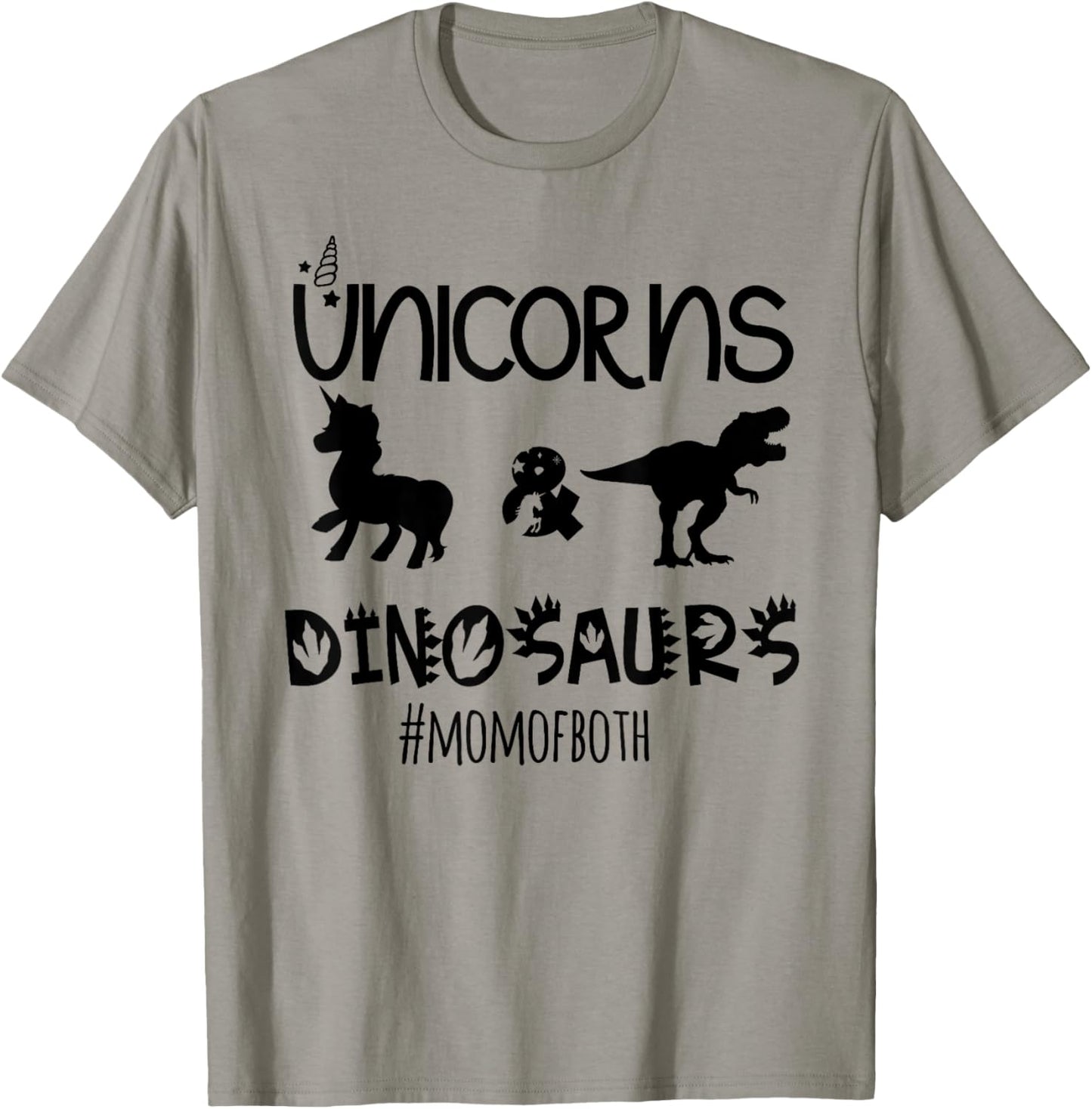 Funny unicorn and dinosaur design for birthday mom T-Shirt - T-Shirt | Sand
