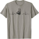 Synchronized Swimming Heartbeat EKG Team Artistic Swim T-Shirt - T-Shirt | Sand