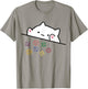 funny Cat Throwing Dice , Small, Grey T-Shirt - T-Shirt | Sand