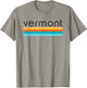 Vintage Vermont Retro Design T-Shirt - T-Shirt | Sand