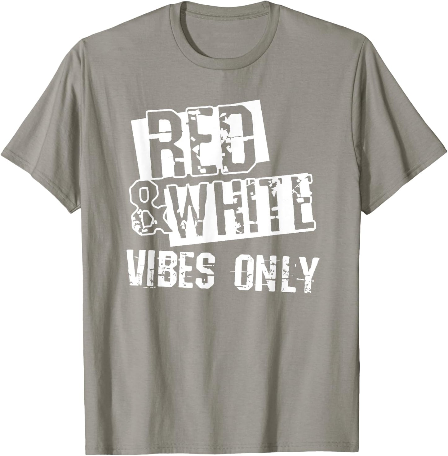 Red White Game Day for Football Team Colors School Spirit T-Shirt - T-Shirt | Sand