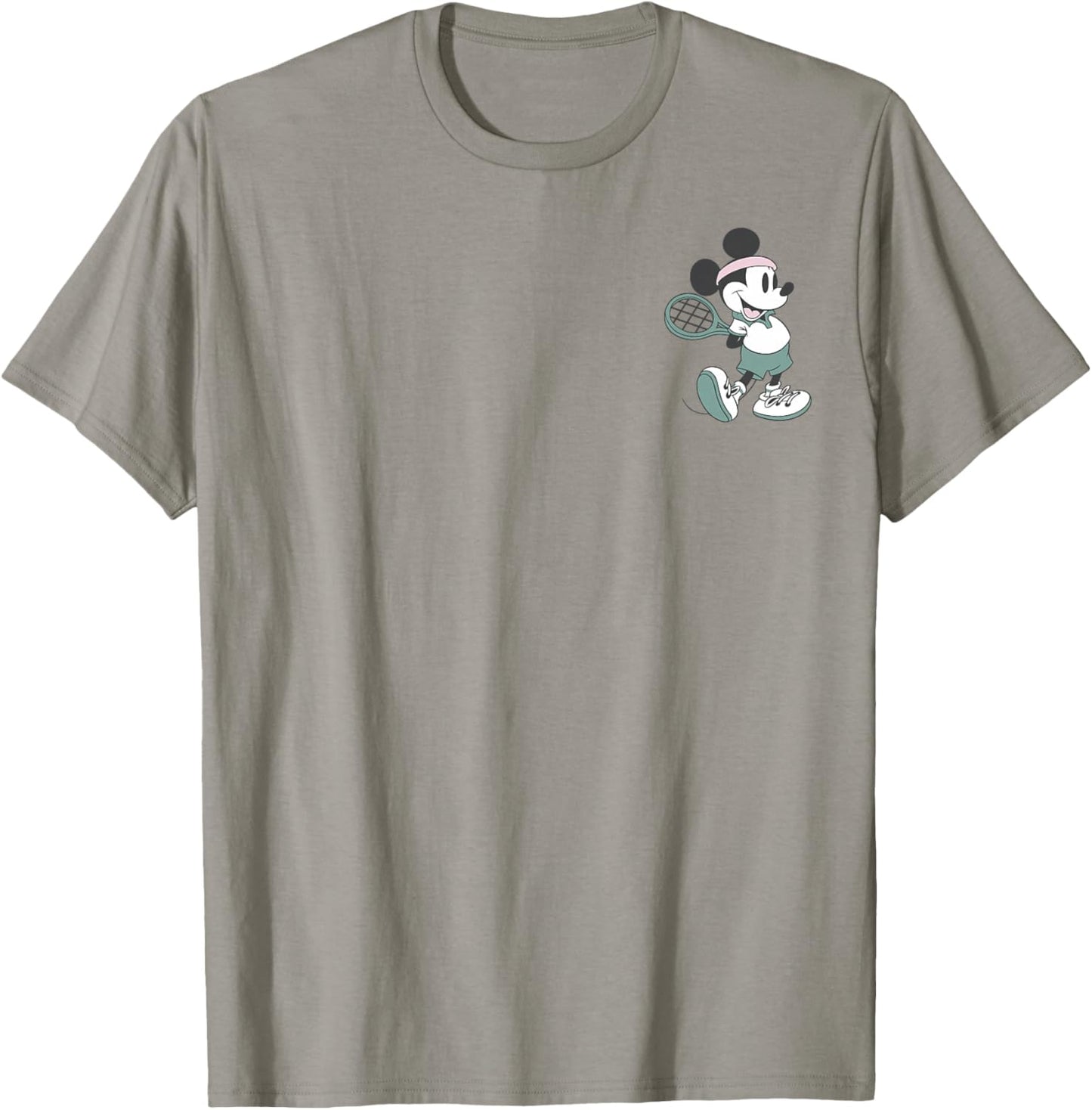 Disney Mickey and Friends Retro Tennis Mickey Pocket Logo T-Shirt - T-Shirt | Sand
