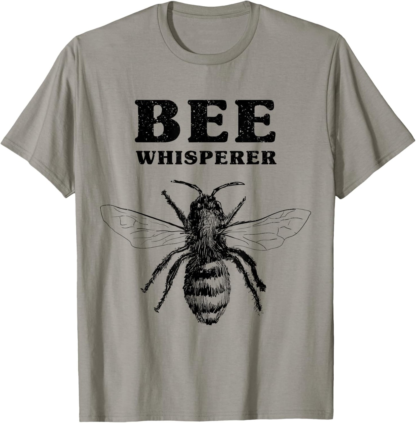 Bee Whisperer T Shirt Funny Beekeeping Lover Gift T-Shirt - T-Shirt | Sand