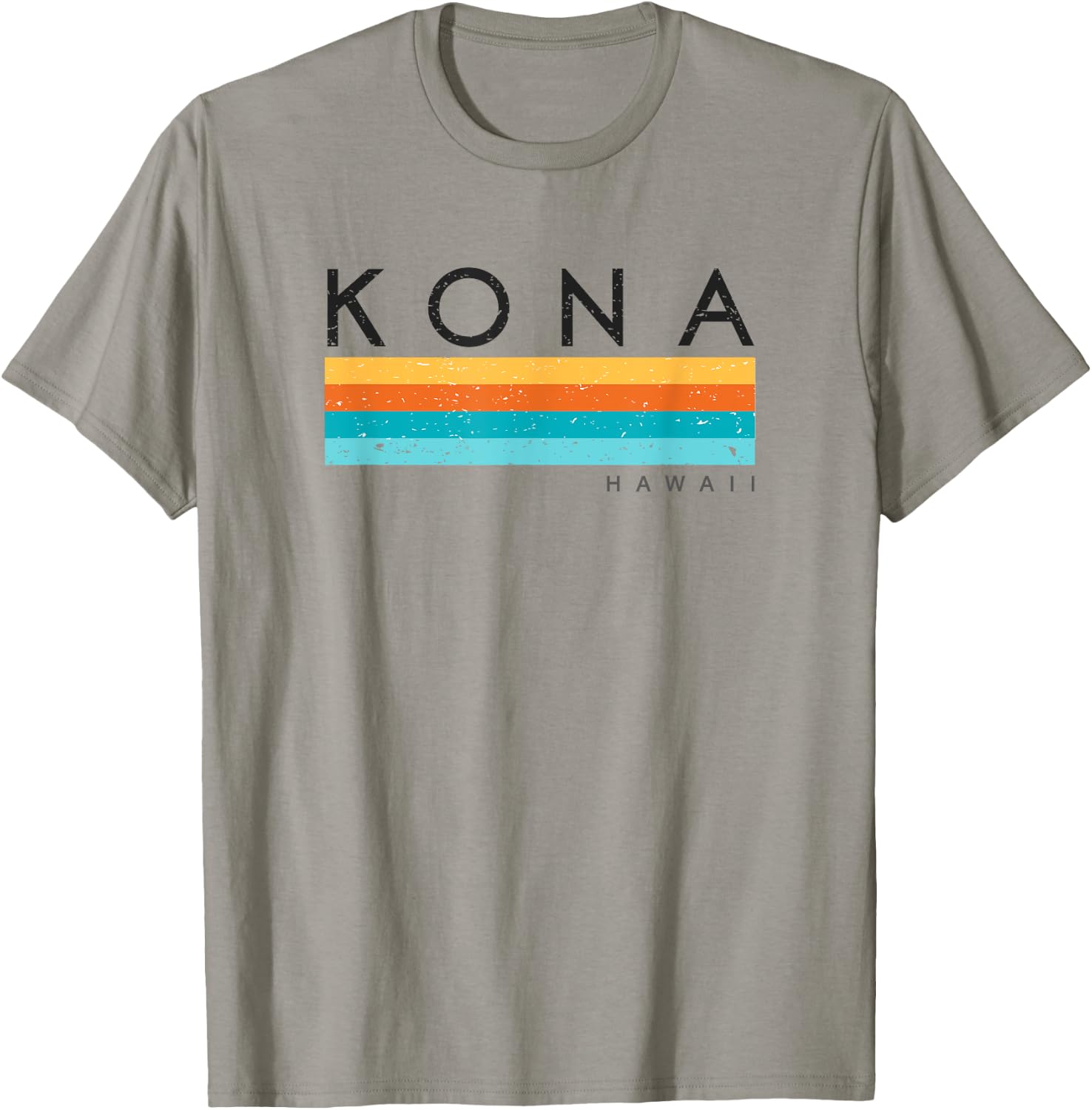 Vintage Kona Hawaii Retro Design T-Shirt - T-Shirt | Sand