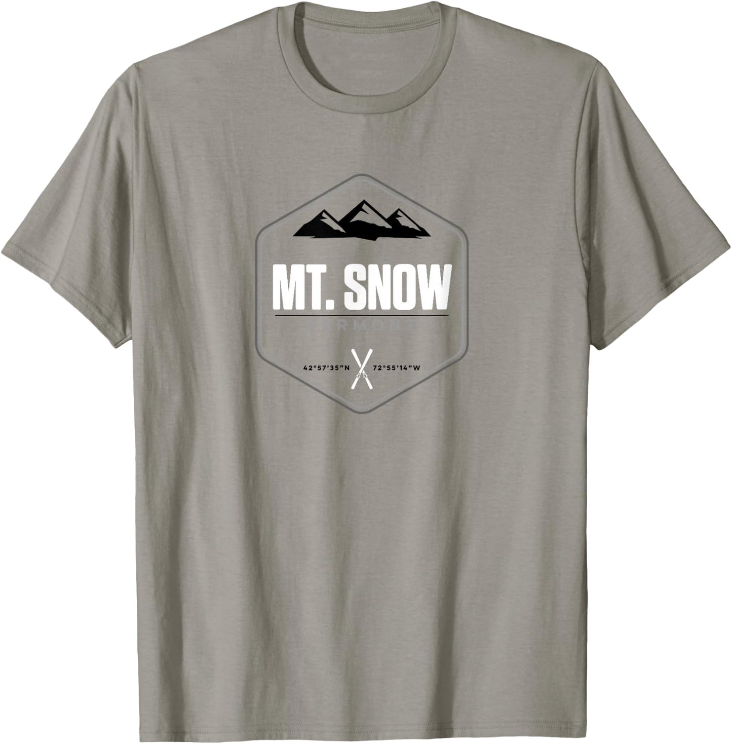 Mount Snow Vermont Graphic Ski T Shirt T-Shirt - T-Shirt | Sand