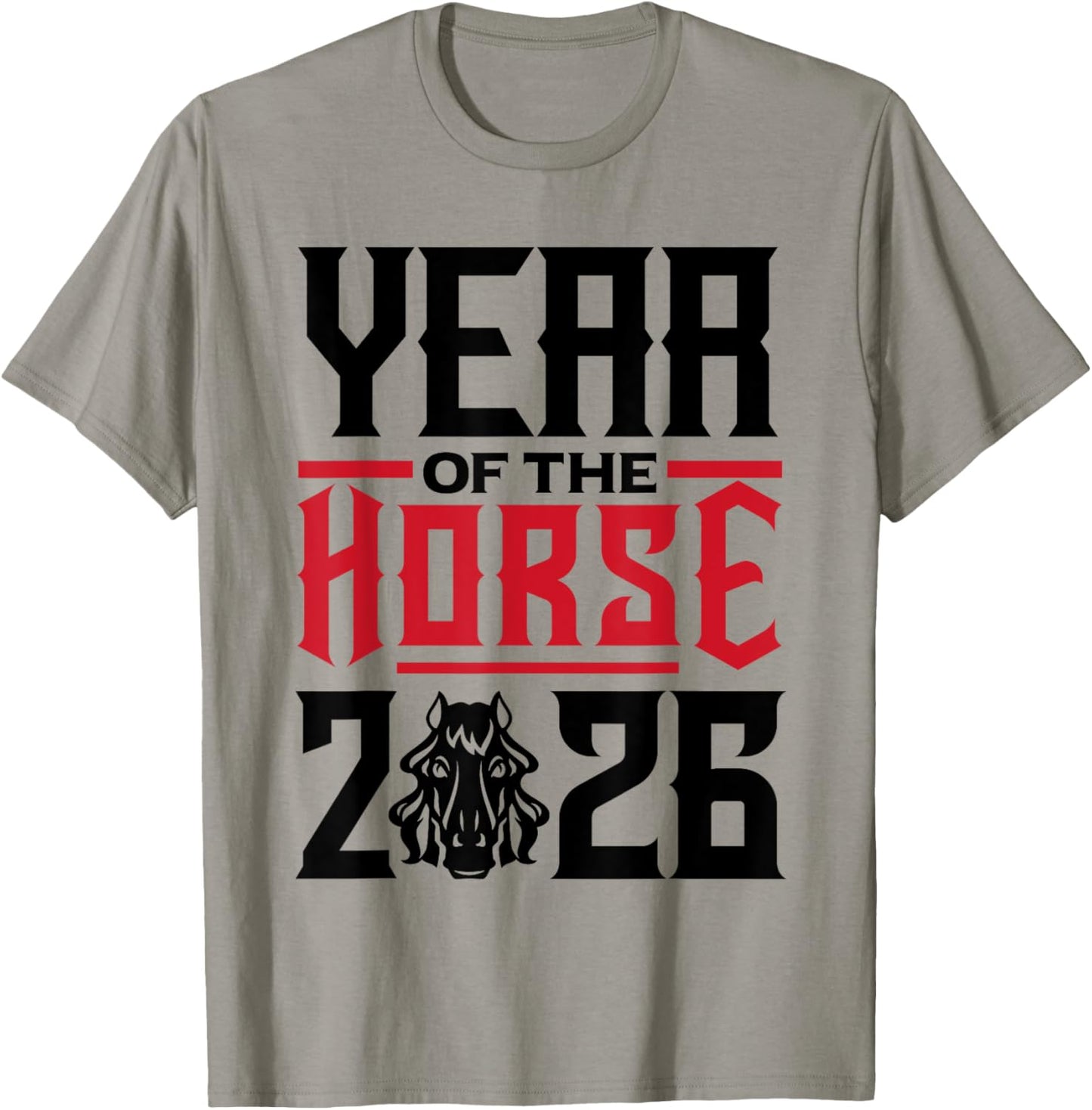 Chinese New Year Horse Chinese Zodiac Year Of The Horse 2026 T-Shirt - T-Shirt | Sand
