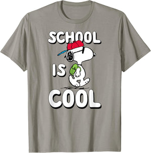 Peanuts - Snoopy School Is Cool T-Shirt - T-Shirt | Sand