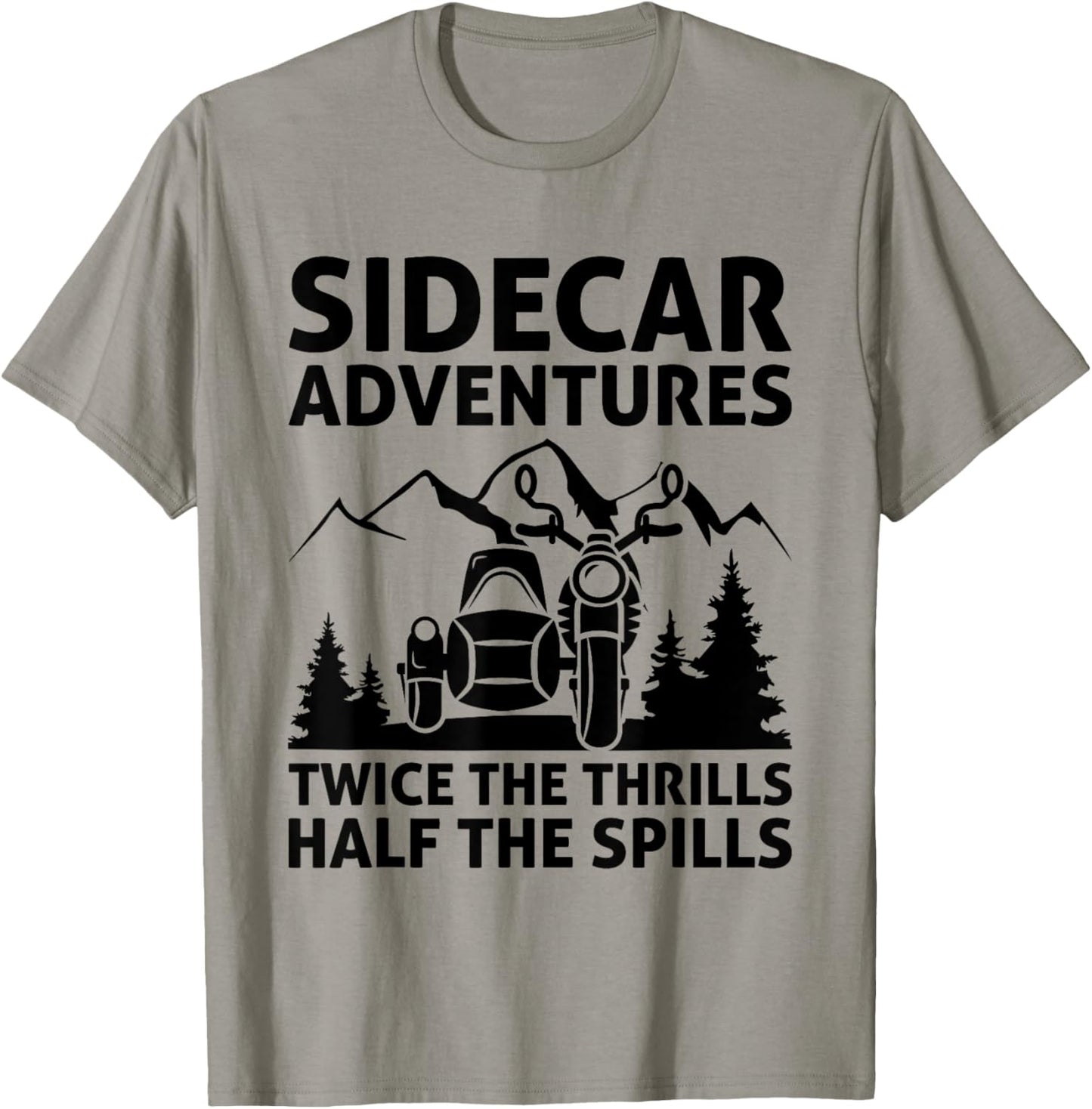 Sidecar Motorcycle Motorcyclist Bike Motorbike Sidecar Rider T-Shirt - T-Shirt | Sand
